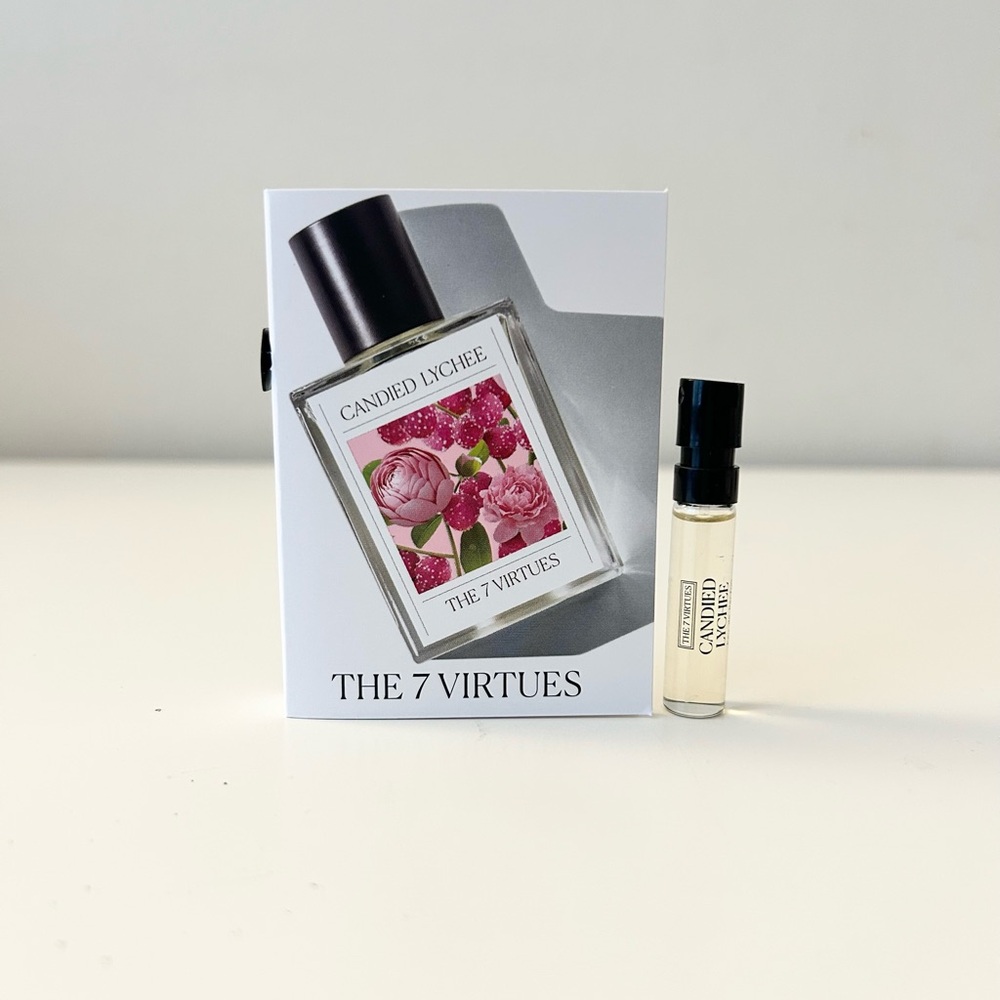 🌸THE 7 VIRTUES Candied Lychee EDP Vial Spray Sample 1.7 mL